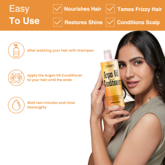Luxfume 200ML Smooth Frizz And Prevent Hair From Tangling Suitable For Men And Women Argan Oil Conditioner,MY SHOP