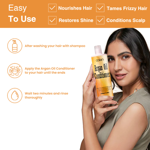 Luxfume 200ML Smooth Frizz And Prevent Hair From Tangling Suitable For Men And Women Argan Oil Conditioner,MY SHOP