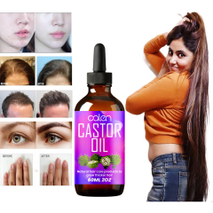 Luxfume 60Ml Help Hair Growth And Strong Recover Natural Shine To Hair Organic Castor Oil,MY SHOP