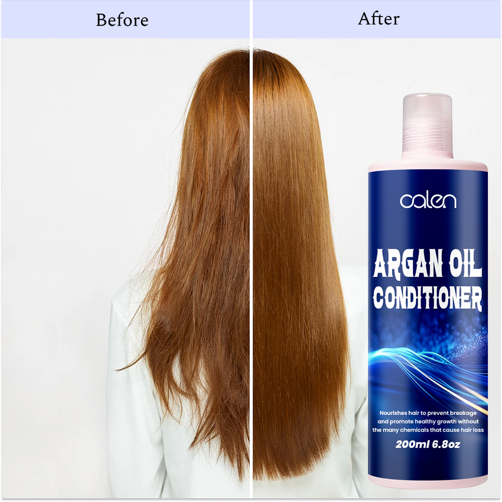 Luxfume 200ML Smooth And Improve Hair Quality Brighten And Repair Dry Hair Moisturizing Argan Oil Conditioner,oalen cosmetics