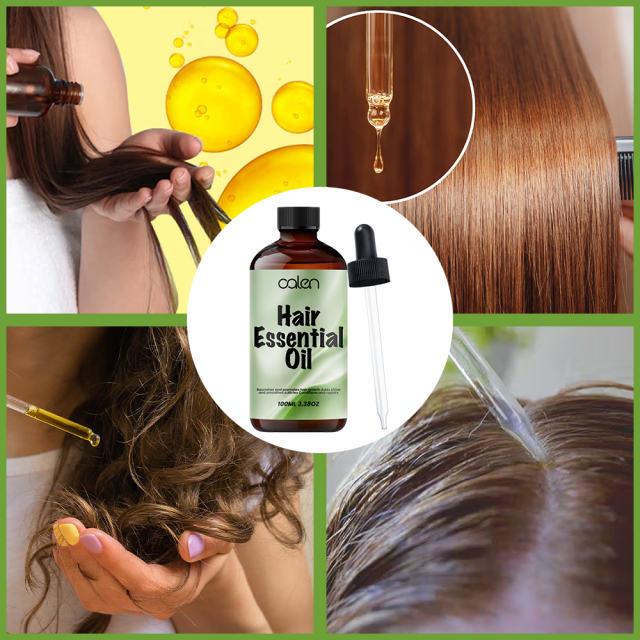 Deeply hydrating hair, anti-frizz hair serum,oalen cosmetics