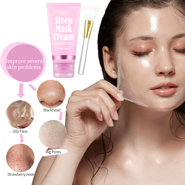 Luxfume Smooth Brightening Improved Texture Hydrating Gentle Exfoliating Sleeping Mask,oalen cosmetics