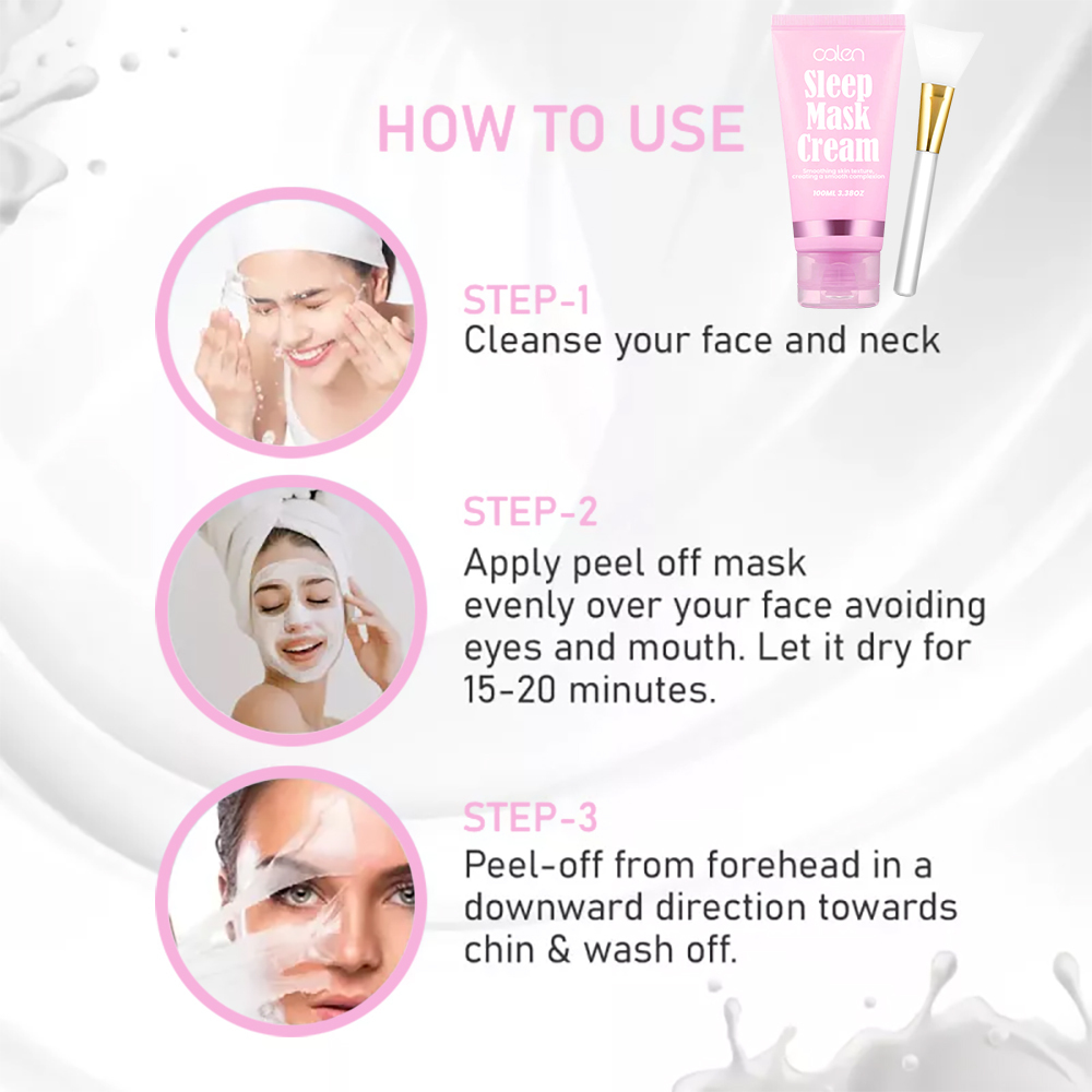 Luxfume Smooth Brightening Improved Texture Hydrating Gentle Exfoliating Sleeping Mask,oalen cosmetics