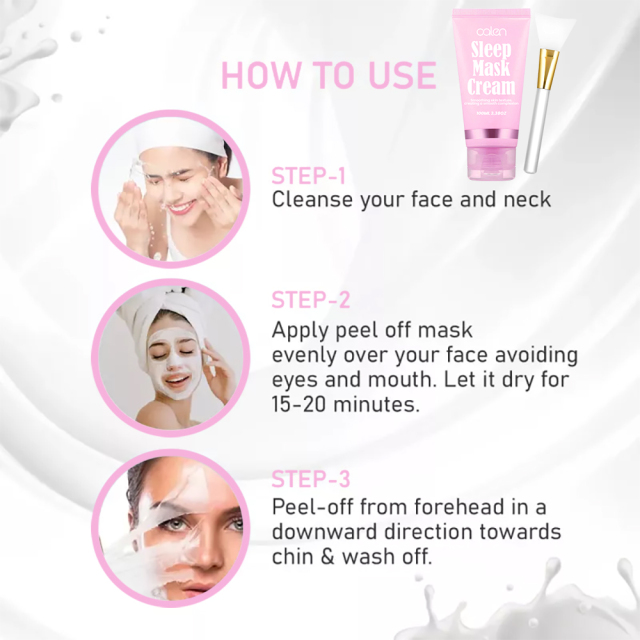 Luxfume Smooth Brightening Improved Texture Hydrating Gentle Exfoliating Sleeping Mask,oalen cosmetics