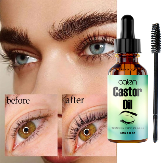 Luxfume 30ML Natural organic castor oil Eyelash and eyebrow growth serum,oalen cosmetics