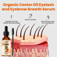 Luxfume 30ML Natural thick and long eyelashes castor oil mascara,oalen cosmetics