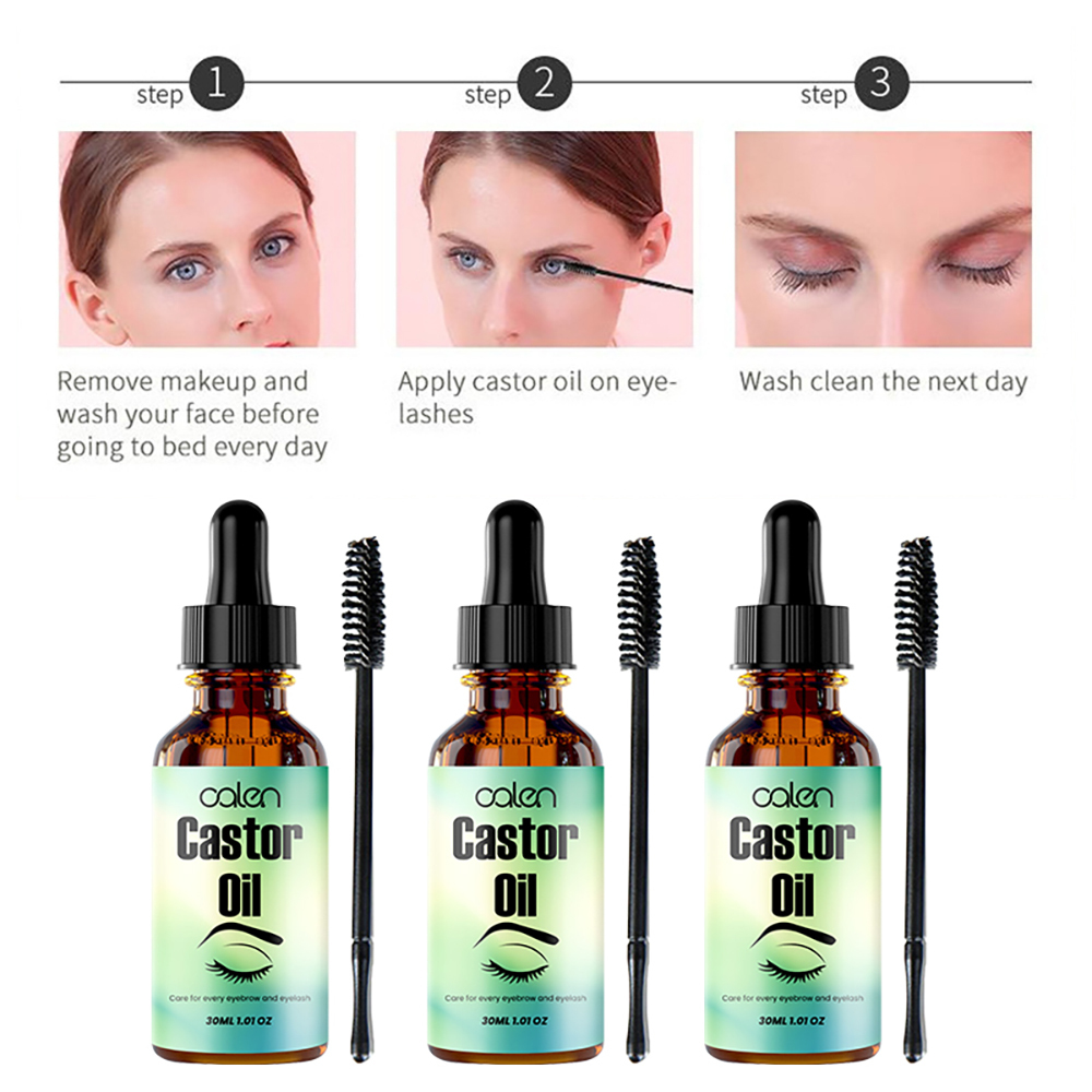 Luxfume 30ML Natural organic castor oil Eyelash and eyebrow growth serum,oalen cosmetics