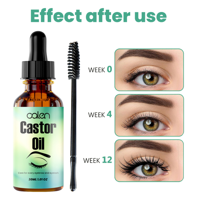 Luxfume 30ML Natural organic castor oil Eyelash and eyebrow growth serum,oalen cosmetics