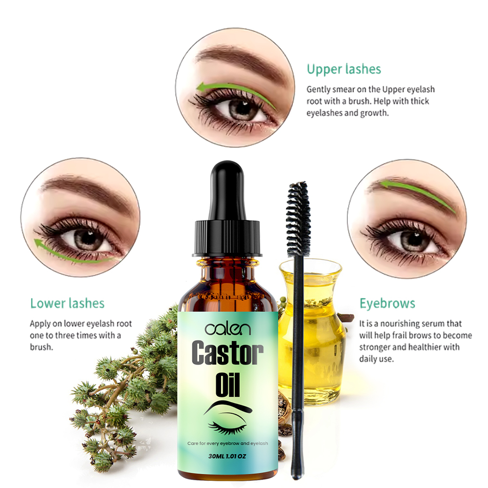 Luxfume 30ML Natural organic castor oil Eyelash and eyebrow growth serum,oalen cosmetics