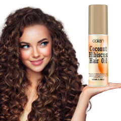 Luxfume 100ML soft and shiny hair is not easy to tangle, hair roots are fluffy, hair is moist and not greasy Hibiscus hair oil,oalen cosmetics