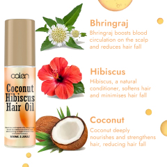 Luxfume 100ML soft and shiny hair is not easy to tangle, hair roots are fluffy, hair is moist and not greasy Hibiscus hair oil,oalen cosmetics