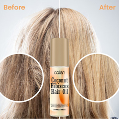 Luxfume 100ML soft and shiny hair is not easy to tangle, hair roots are fluffy, hair is moist and not greasy Hibiscus hair oil,oalen cosmetics