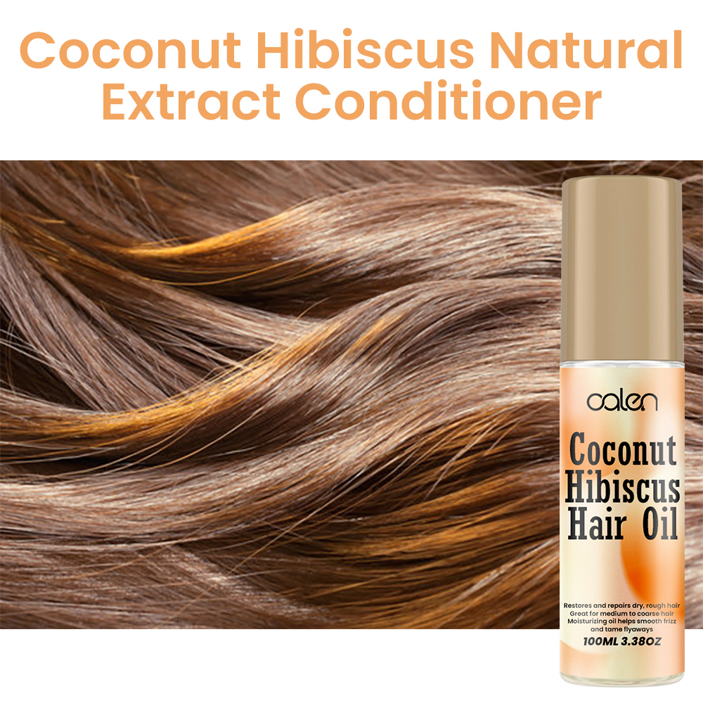 Luxfume 100ML soft and shiny hair is not easy to tangle, hair roots are fluffy, hair is moist and not greasy Hibiscus hair oil,oalen cosmetics