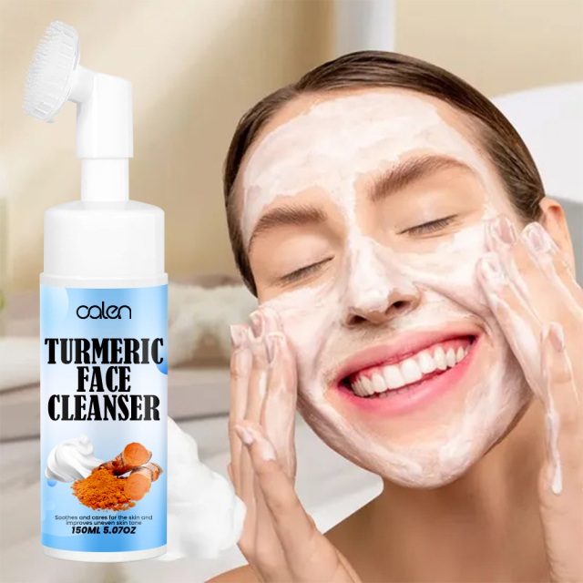 Deeply Clean Pores Removes Oil And Dirt Turmeric Cleanser,oalen cosmetics