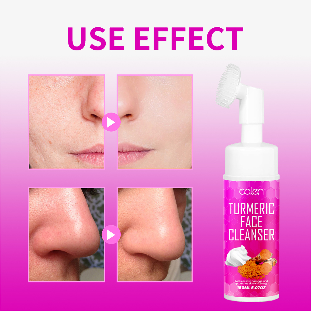 Moisturizing And Soften Skin Turmeric Cleanser Is Suitable For All Skin Type,oalen cosmetics