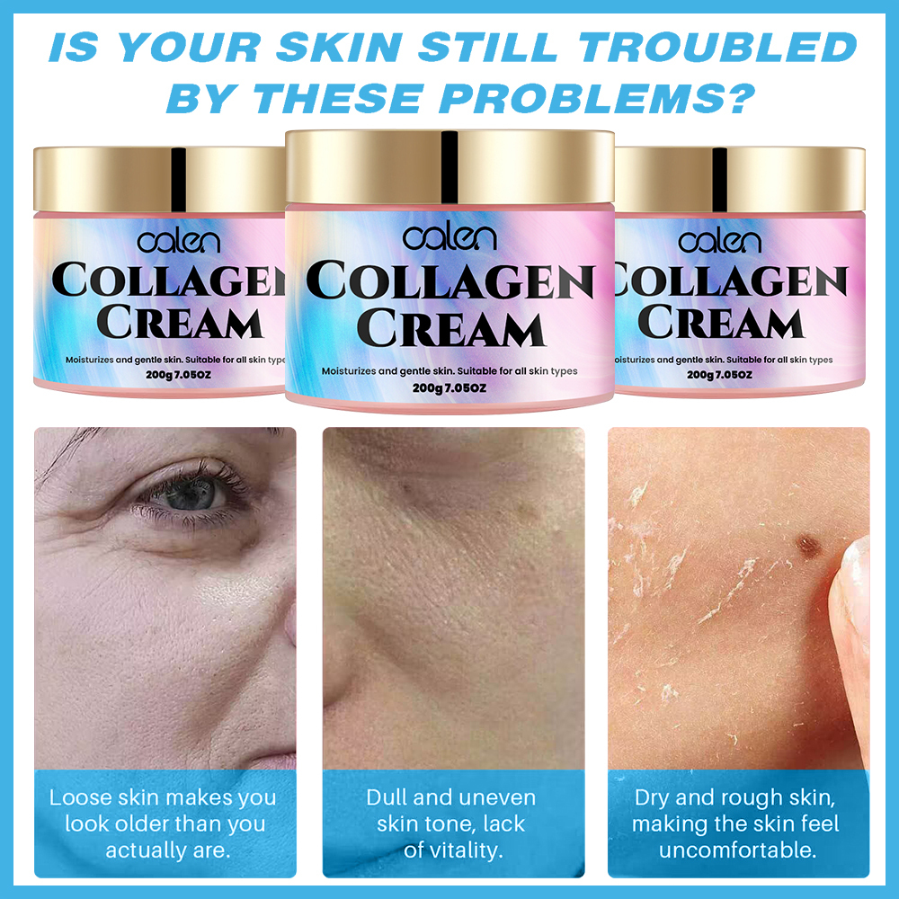 Luxfume 200g Gentle Formula Long Lasting Moisturizing Dry Skin Increase Face Shine Collagen Cream,oalen cosmetics