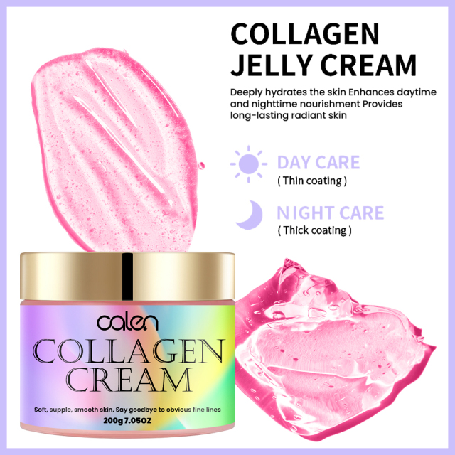 Luxfume 200g Glow Skin Reduce Line Daily Moisturizing Collagen Cream Suitable For All Skin Type,oalen cosmetics