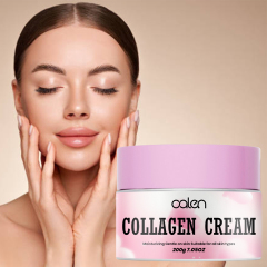 Luxfume 200g Private Label Improve Skin Tone And Texture Enhances Firm And Elasticity Smooth Skin Collagen Egg Cream,oalen cosmetics