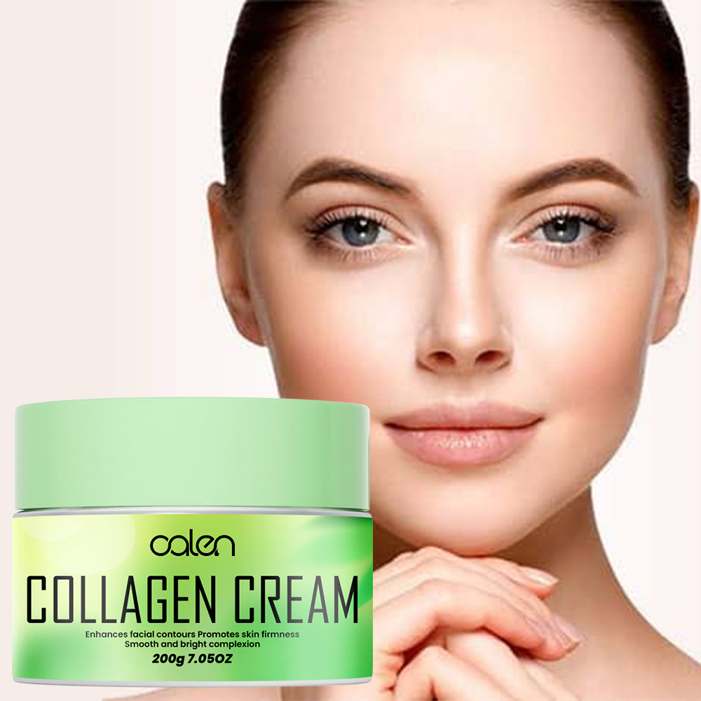 Luxfume 200g Private Label Soft Texture Reduce Fine Lines And Smooth Skin Collagen Egg Cream,oalen cosmetics