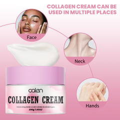 Luxfume 200g Private Label Improve Skin Tone And Texture Enhances Firm And Elasticity Smooth Skin Collagen Egg Cream,oalen cosmetics