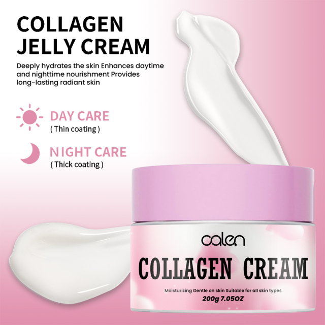 Luxfume 200g Private Label Improve Skin Tone And Texture Enhances Firm And Elasticity Smooth Skin Collagen Egg Cream,oalen cosmetics