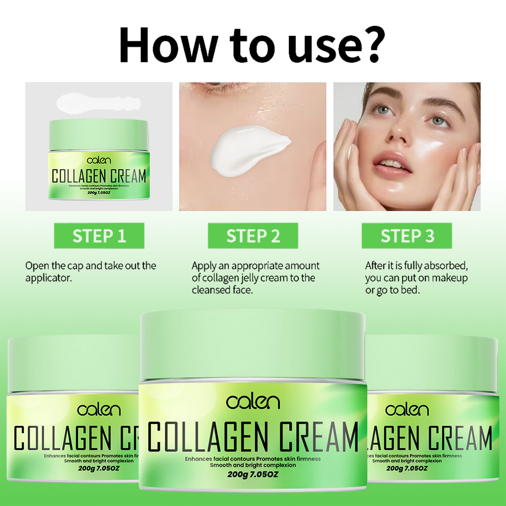 Luxfume 200g Private Label Soft Texture Reduce Fine Lines And Smooth Skin Collagen Egg Cream,oalen cosmetics