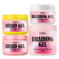 17oz Luxfume Private Label Extreme Hold Glitter Shine No Flaking Wax Wave Edge Control Hair Braid Gel Kit For Woman,MY SHOP