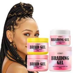 17oz Luxfume Private Label Extreme Hold Glitter Shine No Flaking Wax Wave Edge Control Hair Braid Gel Kit For Woman,MY SHOP
