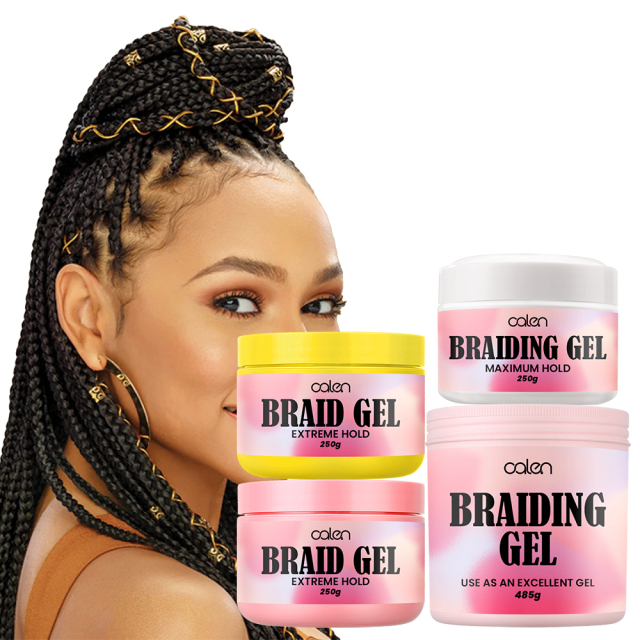 17oz Luxfume Private Label Extreme Hold Glitter Shine No Flaking Wax Wave Edge Control Hair Braid Gel Kit For Woman,MY SHOP
