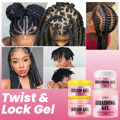17oz Luxfume Private Label Extreme Hold Glitter Shine No Flaking Wax Wave Edge Control Hair Braid Gel Kit For Woman,MY SHOP