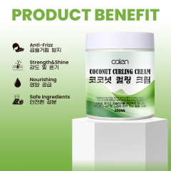 Luxfume 250ML Organic Leave-On Hair Care Cream Long-Lasting Straight Hair Styling Wave Curl Features OEM Factory Herbal,oalen cosmetics
