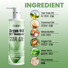 Luxfume 250ML Customizable Hair Shampoo Natural Herbal Growth Oil Control Anti-Dandruff Relief Adults Nourishing Fluffy Effect,oalen cosmetics