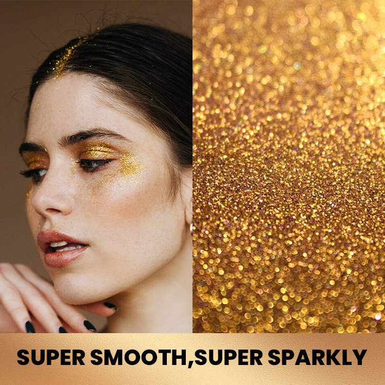 Luxfume 19g Gold Body Glitter Stick Waterproof Face Glitter Gel Sparkle Moisturizing Herbal Body Glitter for Women and Kids,oalen cosmetics
