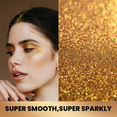 Luxfume 19g Gold Body Glitter Stick Waterproof Face Glitter Gel Sparkle Moisturizing Herbal Body Glitter for Women and Kids,oalen cosmetics
