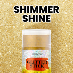 Luxfume 19g Gold Body Glitter Stick Waterproof Face Glitter Gel Sparkle Moisturizing Herbal Body Glitter for Women and Kids,oalen cosmetics