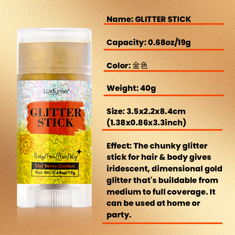 Luxfume 0.68oz Chunky Glitter Face Paint Hair Glitter Eye Makeup DIY Festival Accessories Glitter,oalen cosmetics
