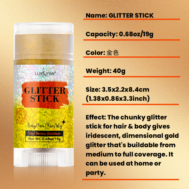 Luxfume 0.68oz Chunky Glitter Face Paint Hair Glitter Eye Makeup DIY Festival Accessories Glitter,oalen cosmetics