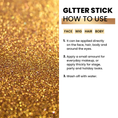 Luxfume 0.68oz Chunky Glitter Face Paint Hair Glitter Eye Makeup DIY Festival Accessories Glitter,oalen cosmetics