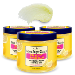 Shea Butter Orange Oil Body Scrub Gentle Exfoliating Face and Body Hand & Foot Care OEM Supply,oalen cosmetics