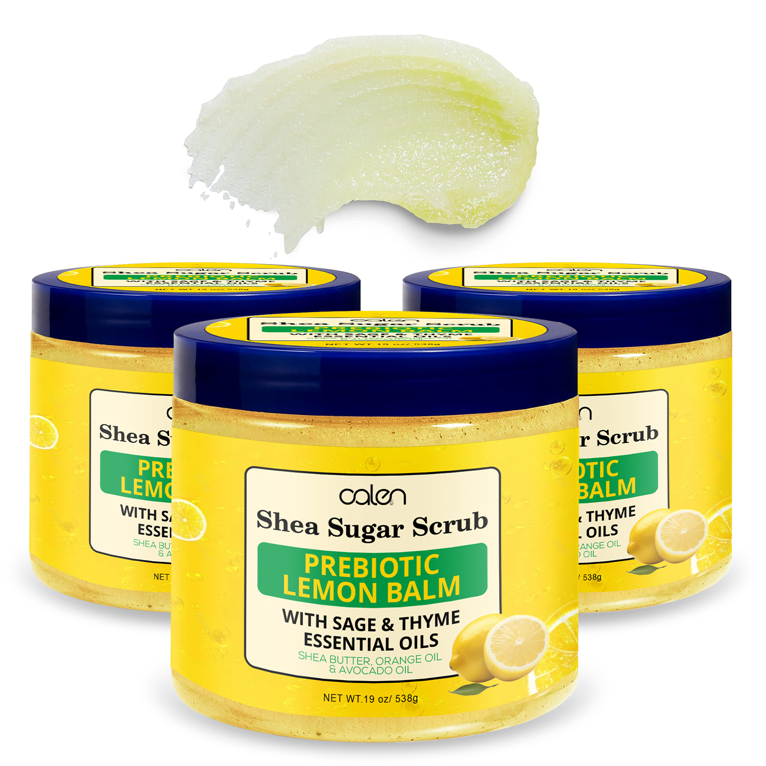 Shea Sugar Body Scrub Gentle Exfoliating Face Body Scrub with Shea Butter Orange Oil Vegan Ingredients for Hands and Feet,oalen cosmetics