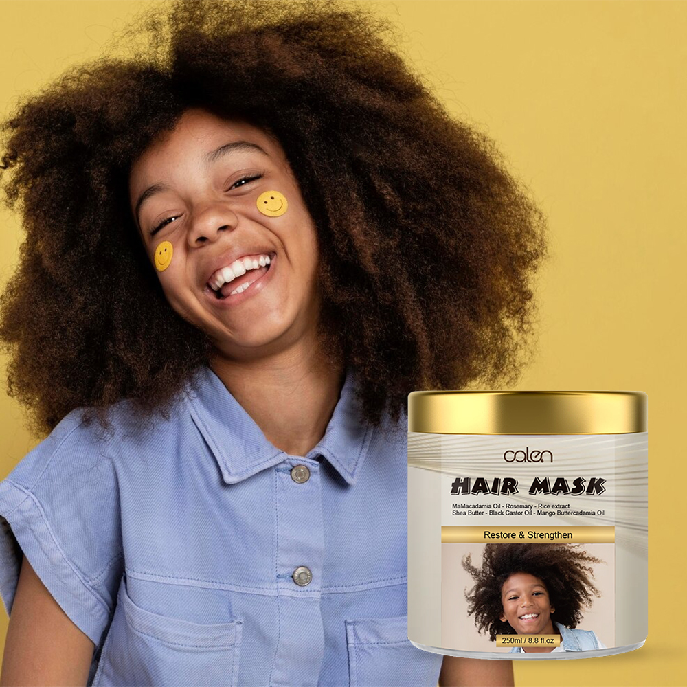 Kids Gentle & Nourishing Hair Mask for Curly Dry Hair Deep Moisture Treatment Herbal Ingredients Hair-Loss Prevention OEM/ODM,MY SHOP