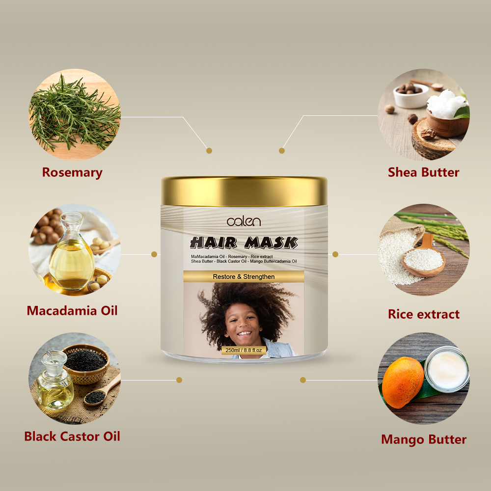 Kids Gentle & Nourishing Hair Mask for Curly Dry Hair Deep Moisture Treatment Herbal Ingredients Hair-Loss Prevention OEM/ODM,MY SHOP