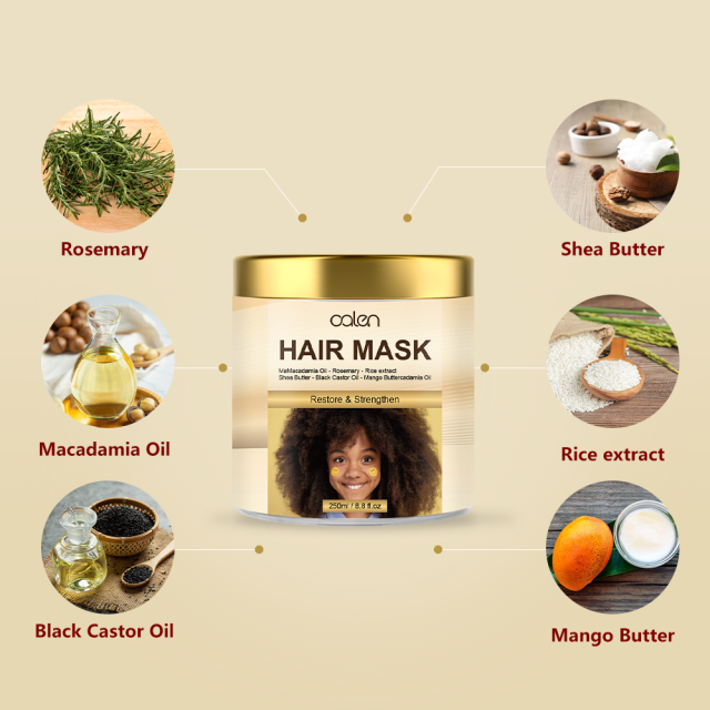 Custom Brand Gentle Repair Hair Mask for Kids Anti-Frizz Hydrating Collagen Infused Moisturizing Baby Haircare Products,MY SHOP