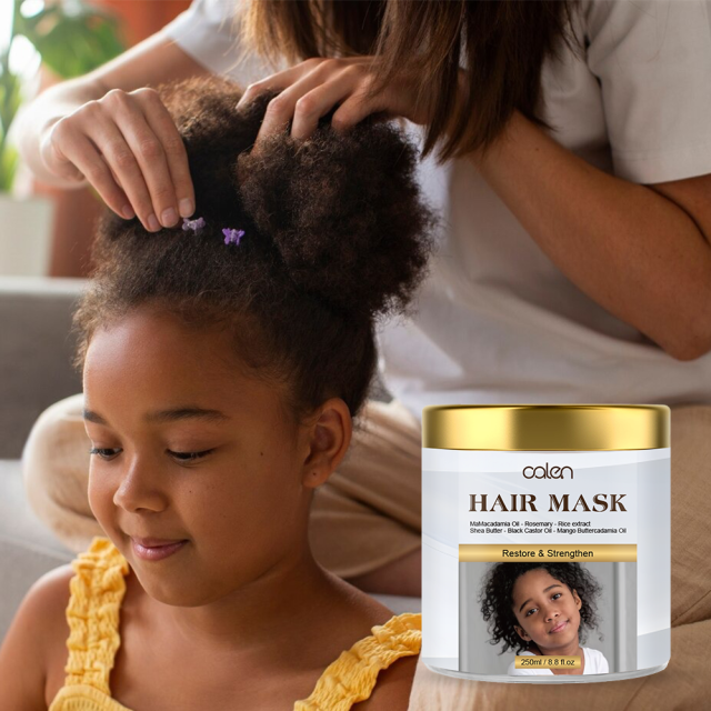 Gentle Natural Safe Formula Kids Hair Mask Multi-Purpose Silicone Hair Care & Styling for Dry Curly Hair,oalen cosmetics