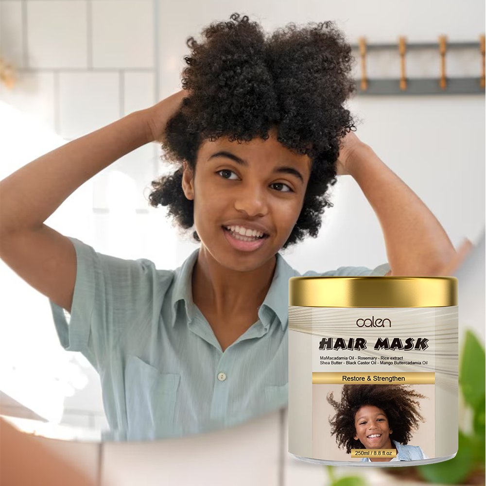 Kids Gentle & Nourishing Hair Mask for Curly Dry Hair Deep Moisture Treatment Herbal Ingredients Hair-Loss Prevention OEM/ODM,MY SHOP