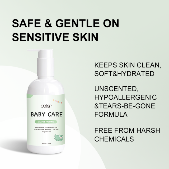 Wholesale 250ml Herbal Nourishing Moisturizer for Kids Anti-Frizz Shining Baby Curly Hair Conditioner and Shampoo,oalen cosmetics