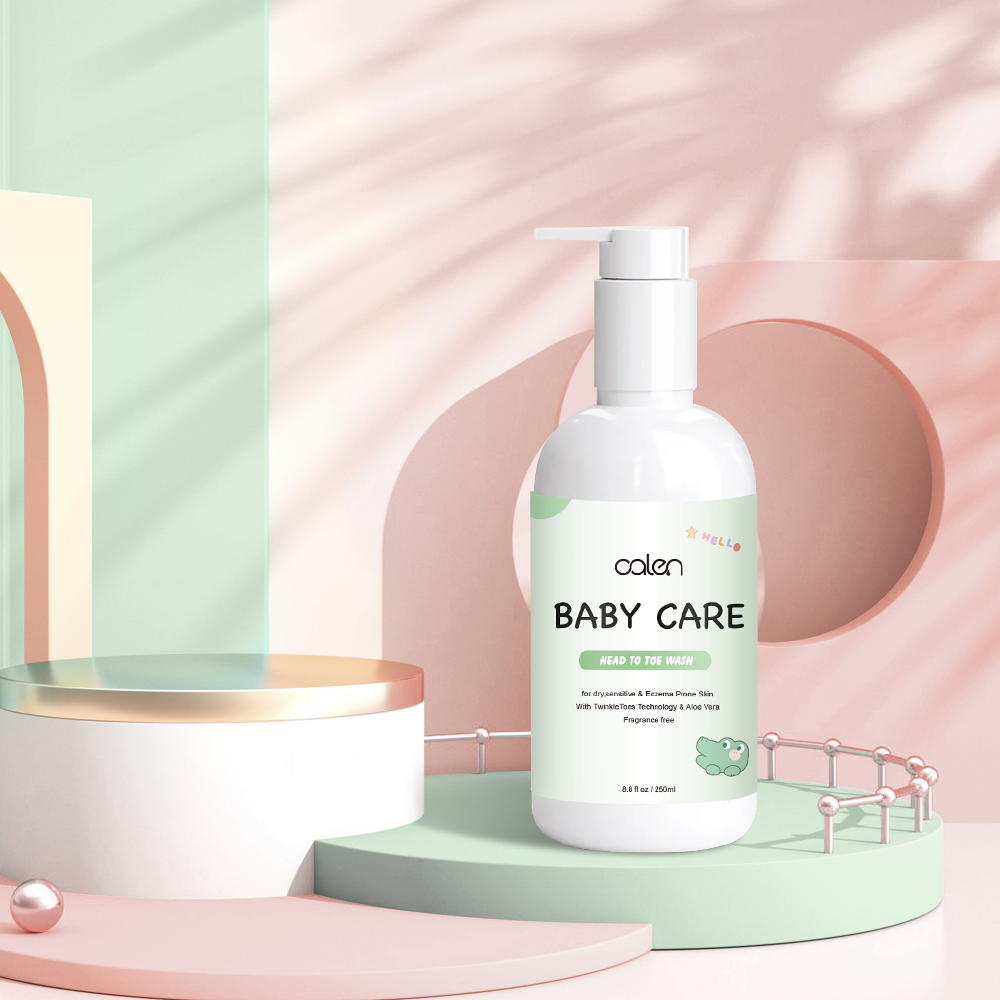 Wholesale 250ml Herbal Nourishing Moisturizer for Kids Anti-Frizz Shining Baby Curly Hair Conditioner and Shampoo,oalen cosmetics