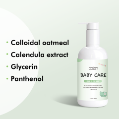 Wholesale 250ml Herbal Nourishing Moisturizer for Kids Anti-Frizz Shining Baby Curly Hair Conditioner and Shampoo,oalen cosmetics
