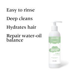 Custom Organic Children's Shampoo Hypoallergenic Cream Form with Plant Extracts No Tears Leave-In Safe for Infants Toddlers,MY SHOP