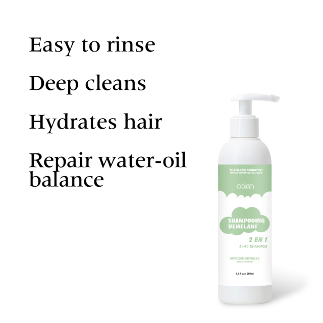 Custom Organic Children's Shampoo Hypoallergenic Cream Form with Plant Extracts No Tears Leave-In Safe for Infants Toddlers,MY SHOP